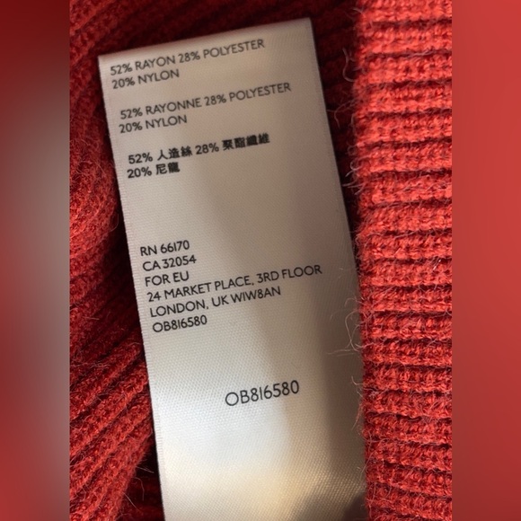 Free People Bold Red Turtleneck Sweater - Picture 7 of 8